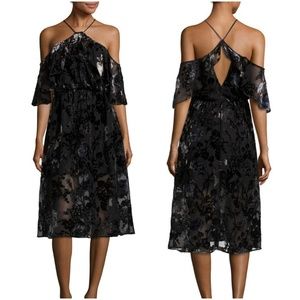 NWT ABS Allen Shwartz Floral Burn Out Dress